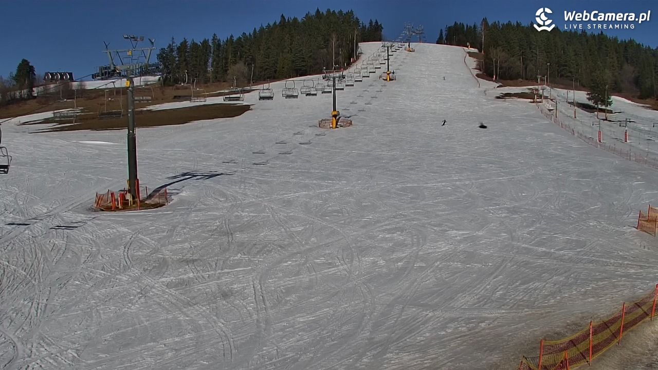 KOZINIEC SKI - widok na kolej i orczyk - 06 marzec 2026, 14:40