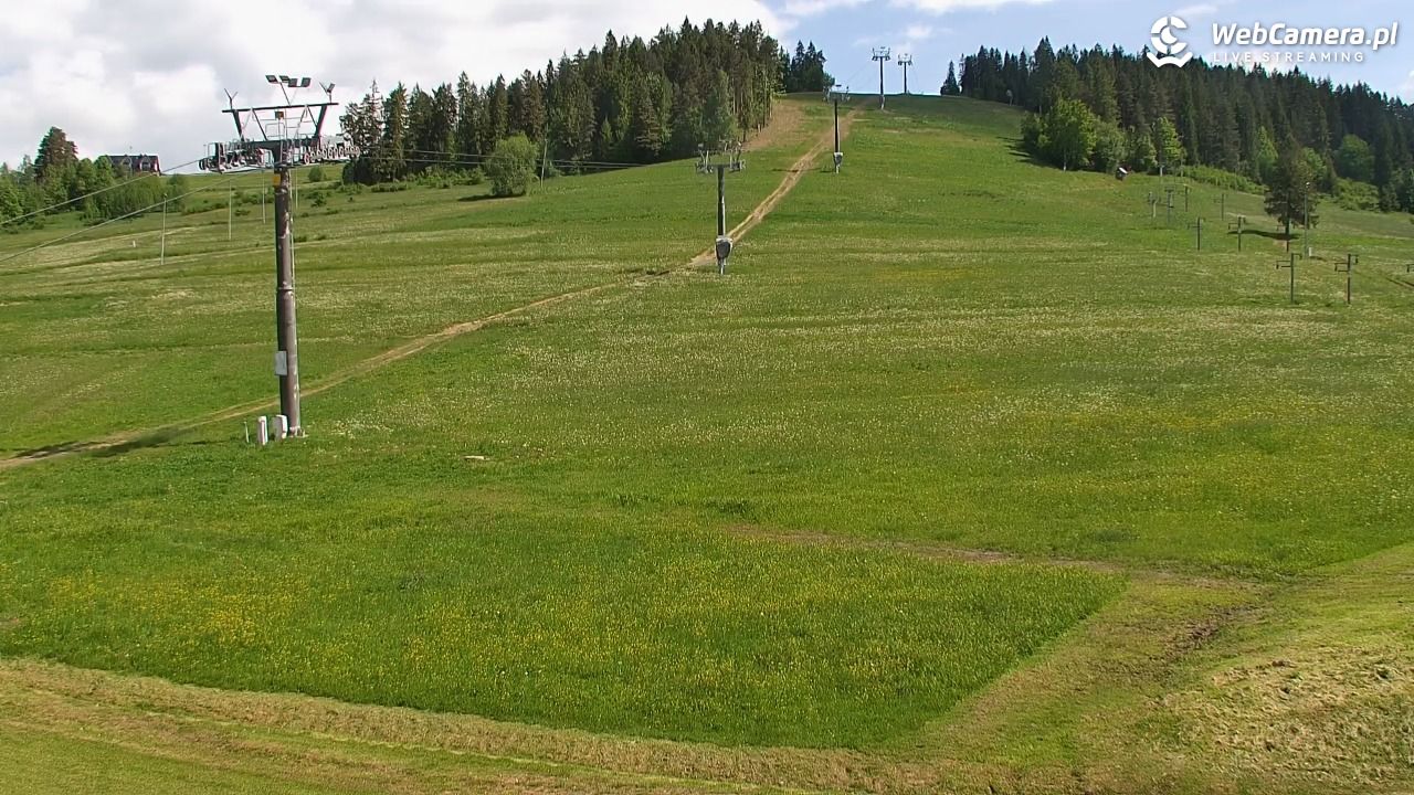 KOZINIEC SKI - widok na kolej i orczyk - 31 maj 2025, 10:51
