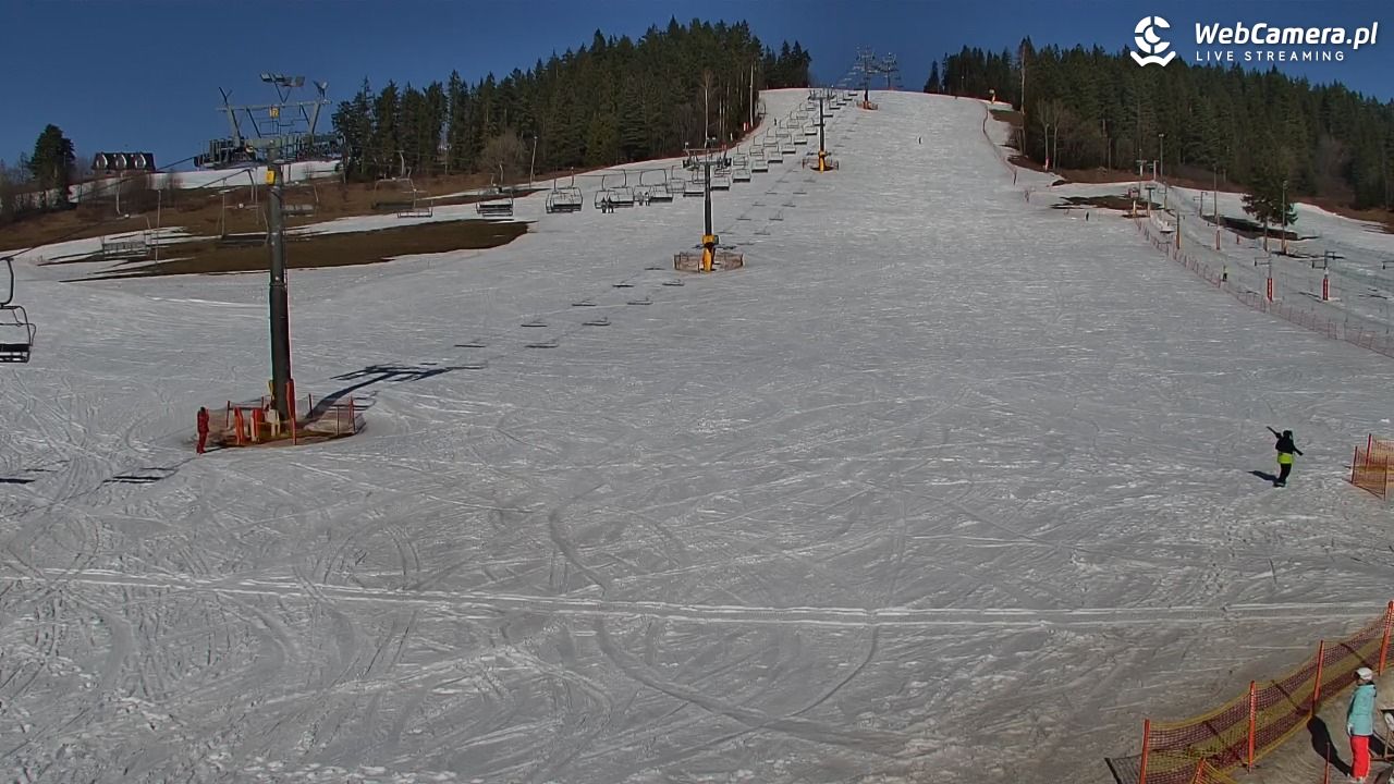 KOZINIEC SKI - widok na kolej i orczyk - 05 marzec 2026, 14:31