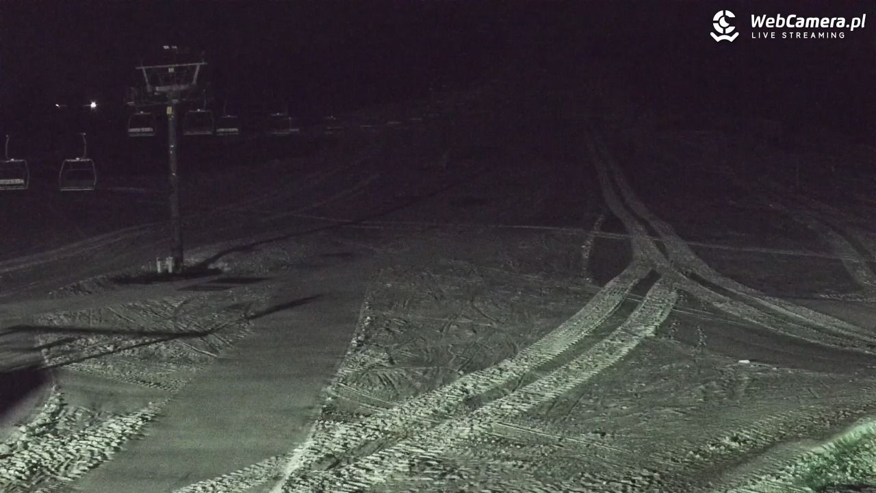 KOZINIEC SKI - widok na kolej i orczyk - 10 marzec 2026, 21:33