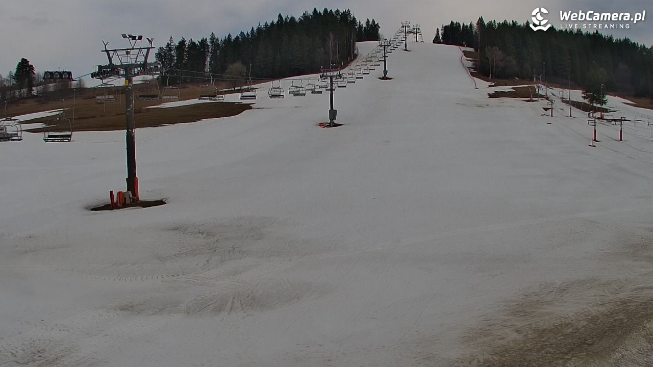 KOZINIEC SKI - widok na kolej i orczyk - 10 marzec 2026, 11:30