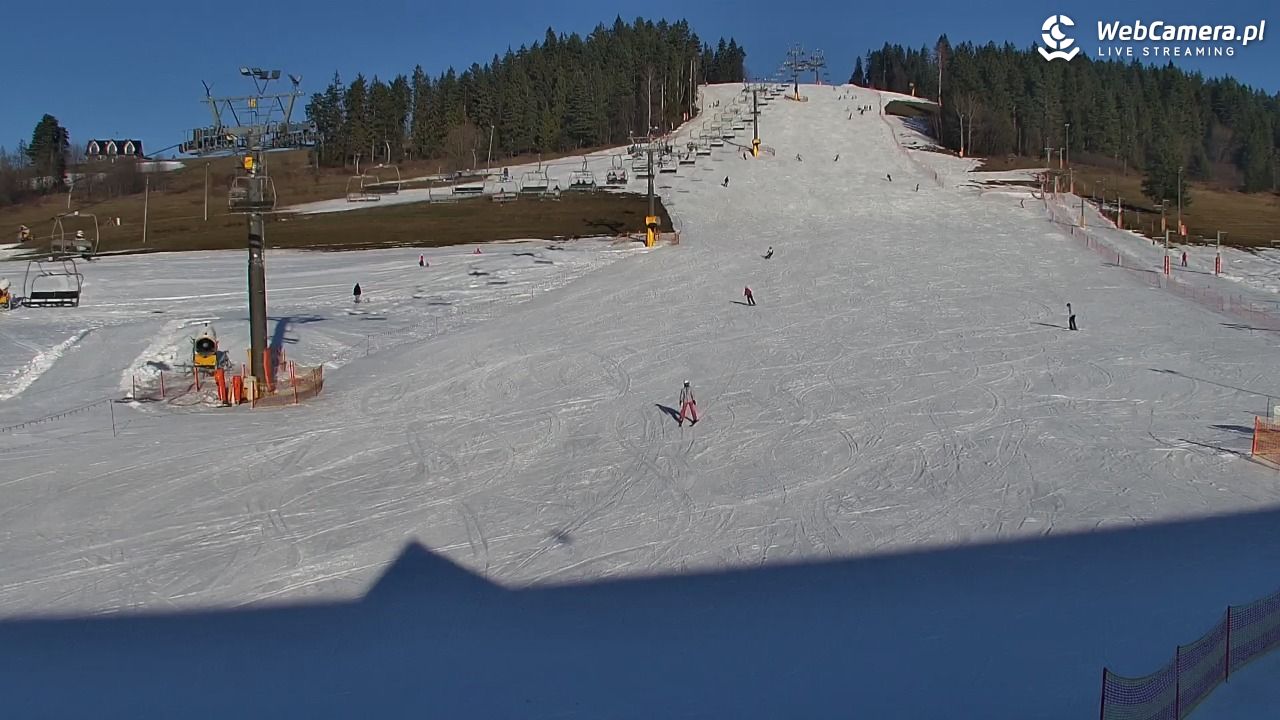 KOZINIEC SKI - widok na kolej i orczyk - 19 grudzień 2025, 13:42