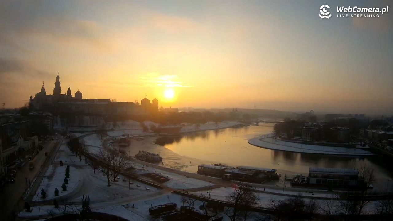 Kraków - Wawel i zakole Wisły - 16 styczeń 2026, 08:03