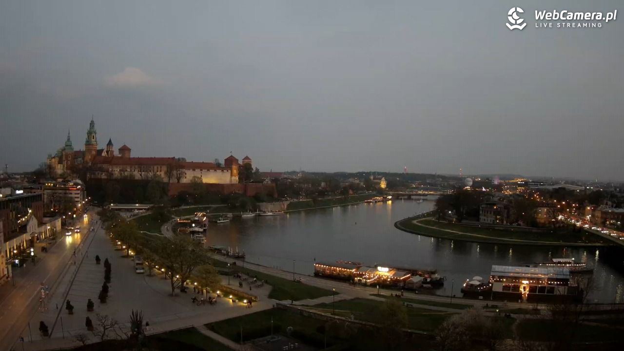 Kraków - Wawel i zakole Wisły - 16 kwiecień 2026, 19:54