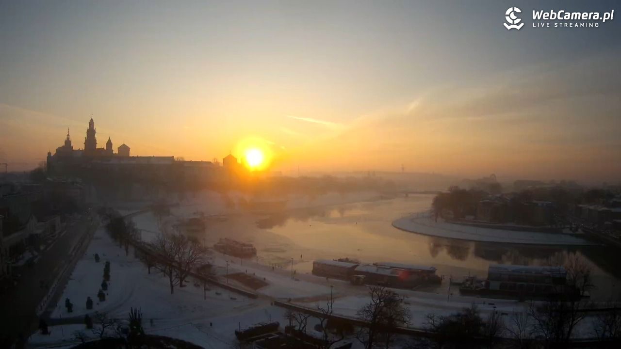 Kraków - Wawel i zakole Wisły - 15 styczeń 2026, 07:53
