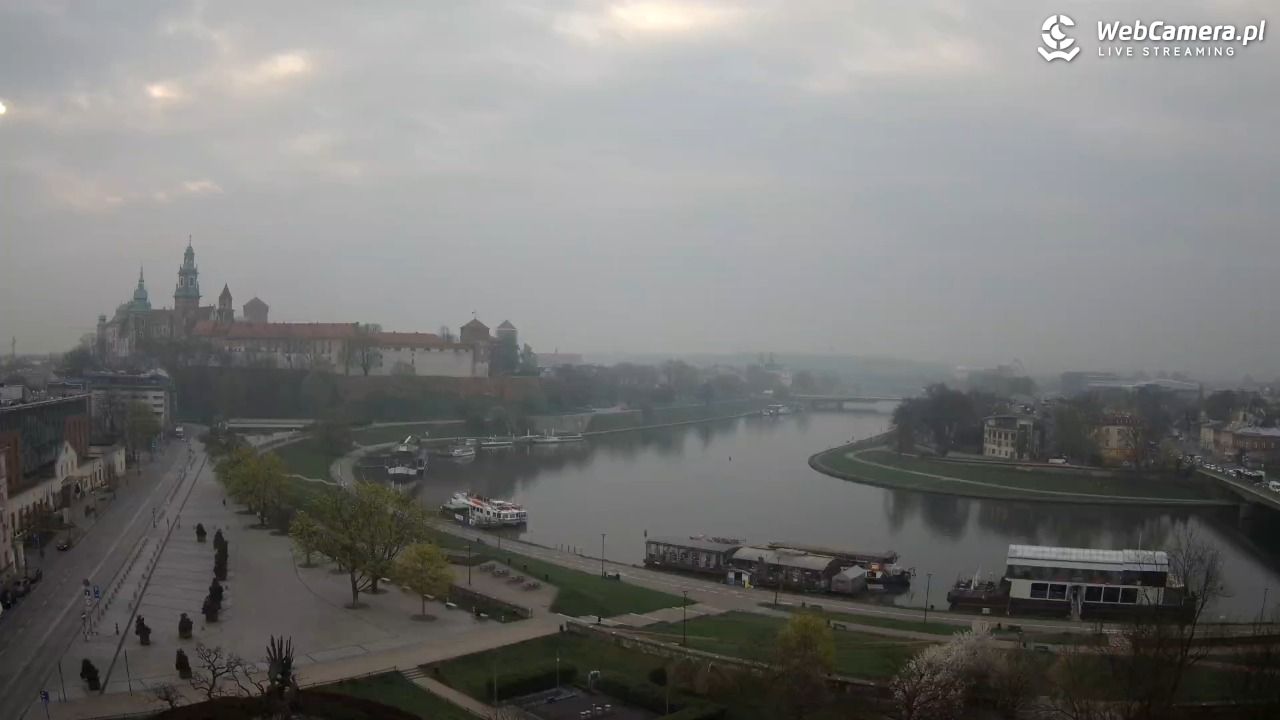 Kraków - Wawel i zakole Wisły - 16 kwiecień 2026, 07:29
