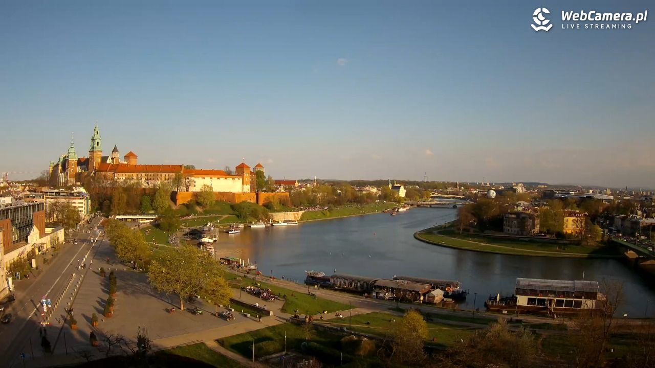 Kraków - Wawel i zakole Wisły - 17 kwiecień 2026, 17:55