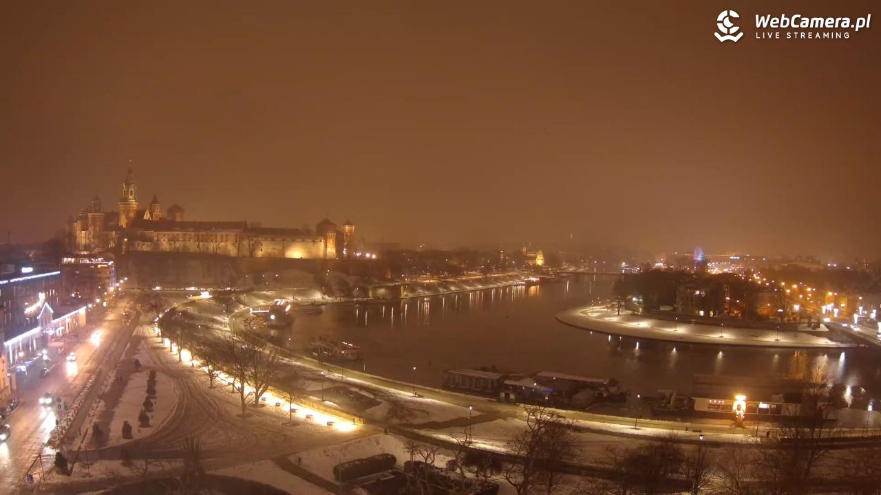 Kraków - Wawel i zakole Wisły - 16 styczeń 2026, 20:18