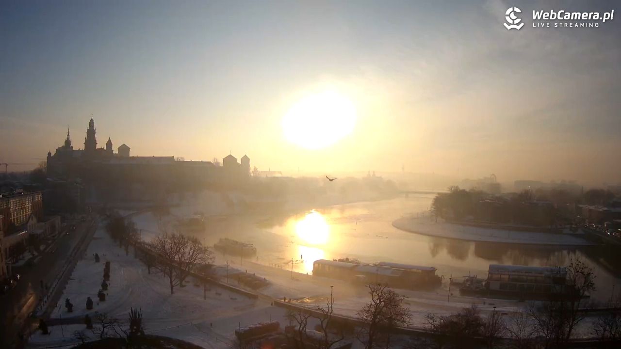 Kraków - Wawel i zakole Wisły - 15 styczeń 2026, 08:31