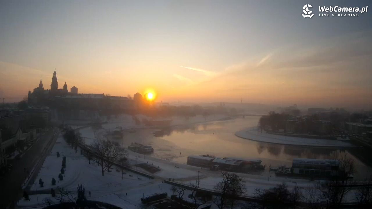 Kraków - Wawel i zakole Wisły - 15 styczeń 2026, 07:50