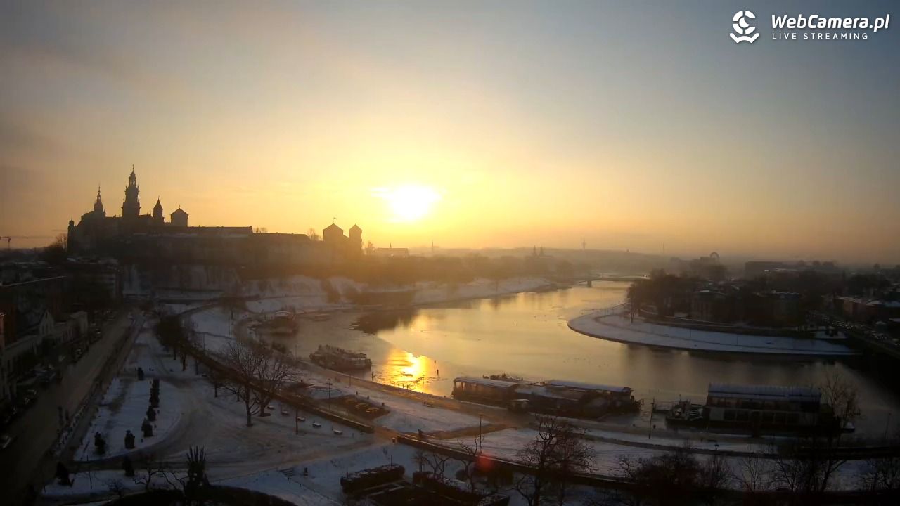Kraków - Wawel i zakole Wisły - 16 styczeń 2026, 08:13