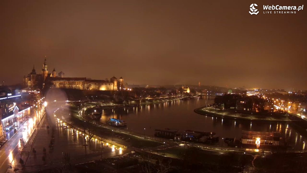 Kraków - Wawel i zakole Wisły - 25 listopad 2025, 21:56