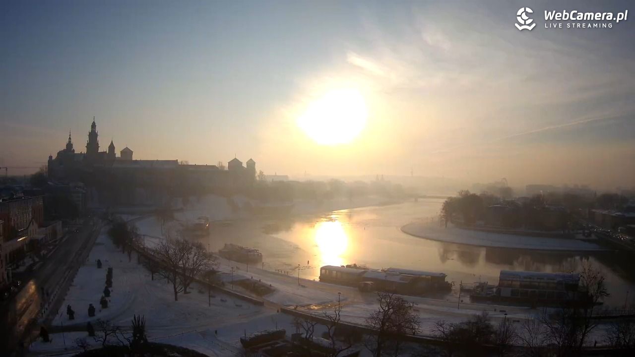 Kraków - Wawel i zakole Wisły - 15 styczeń 2026, 08:39