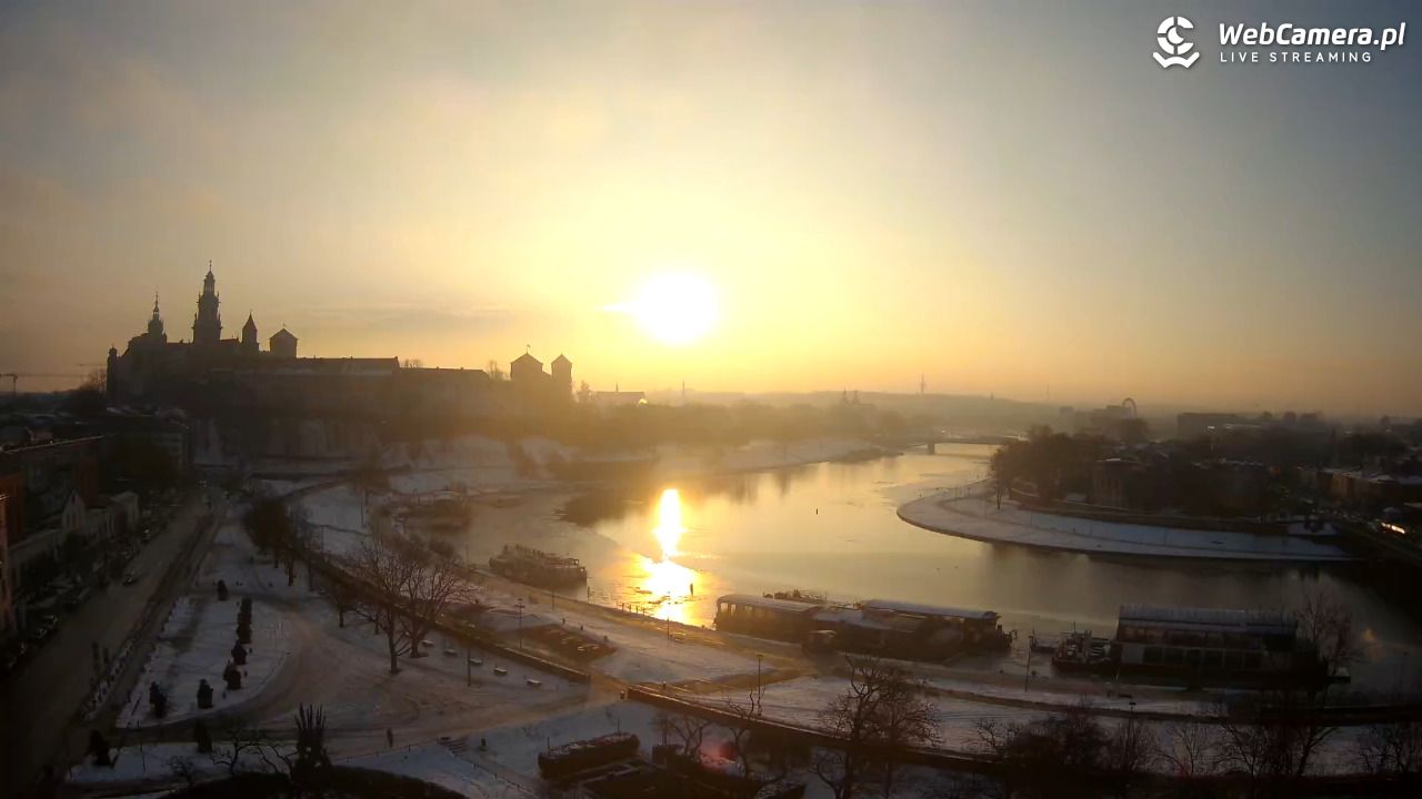 Kraków - Wawel i zakole Wisły - 16 styczeń 2026, 08:19