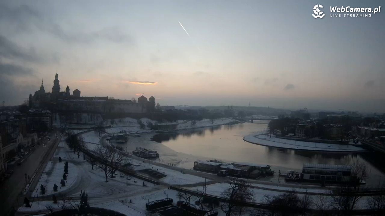 Kraków - Wawel i zakole Wisły - 16 styczeń 2026, 07:38