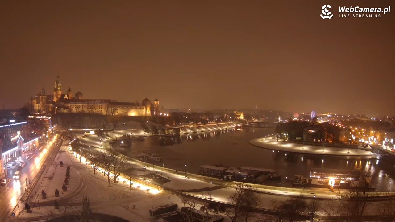 Kraków - Wawel i zakole Wisły - 15 styczeń 2026, 20:38