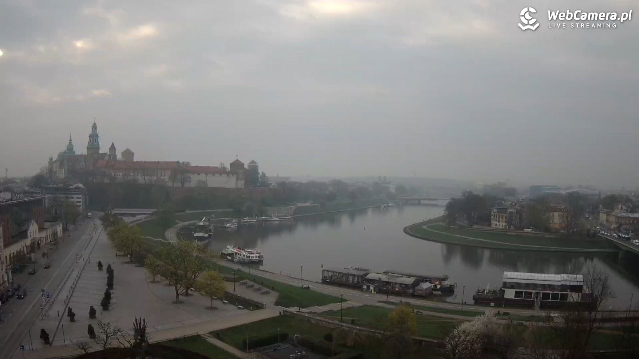Kraków - Wawel i zakole Wisły - 16 kwiecień 2026, 07:29