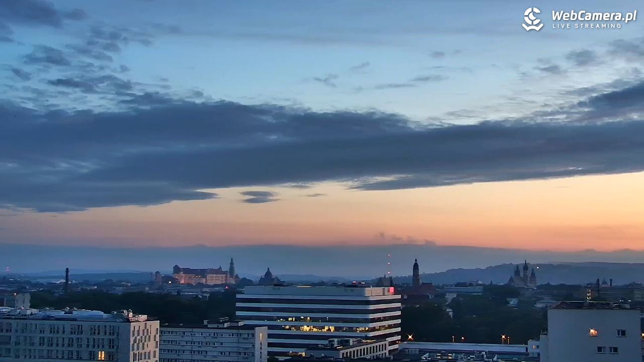 Kraków - panorama miasta - 07 lipiec 2025, 21:10