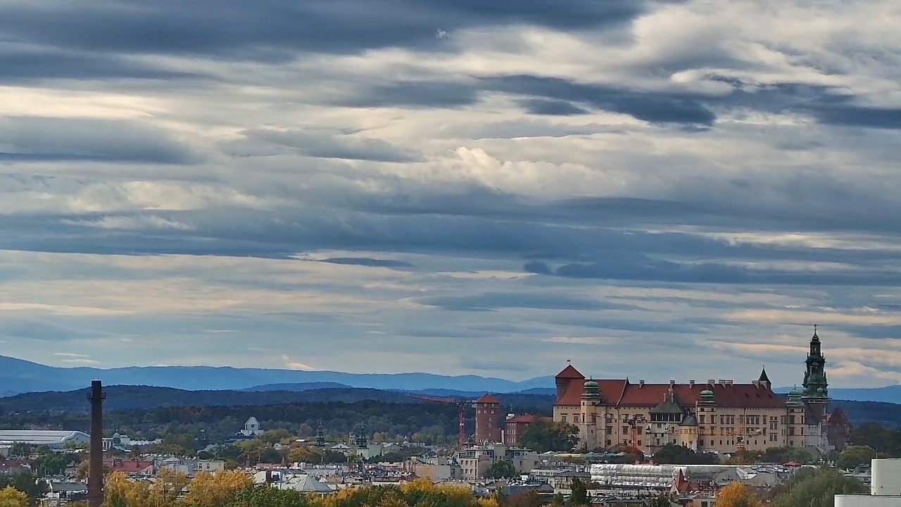 Kraków - panorama miasta - 10 październik 2026, 10:37