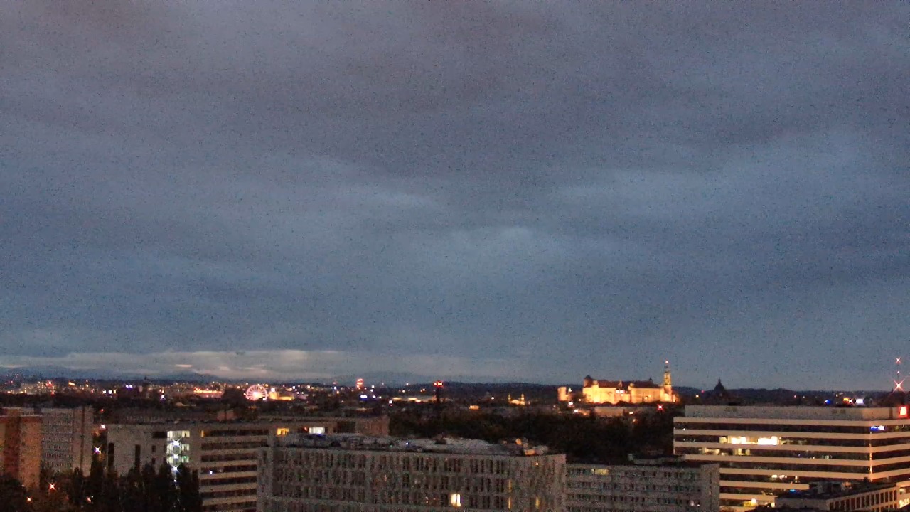 Kraków - panorama miasta - 10 październik 2026, 16:26