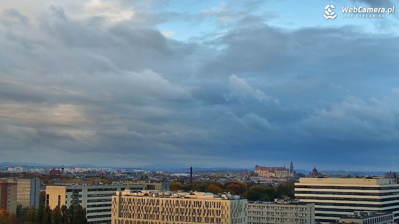 Kraków - panorama miasta - 18 październik 2025, 08:11