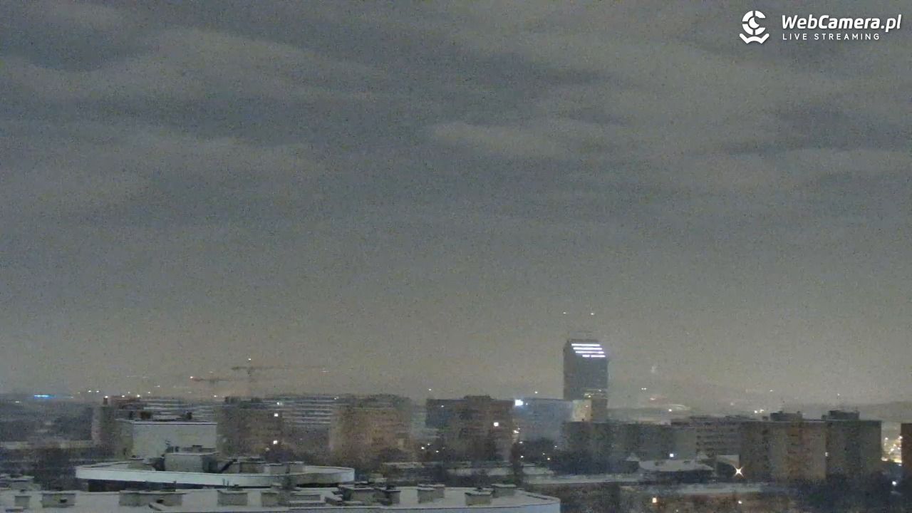 Kraków - panorama miasta - 17 luty 2026, 01:48