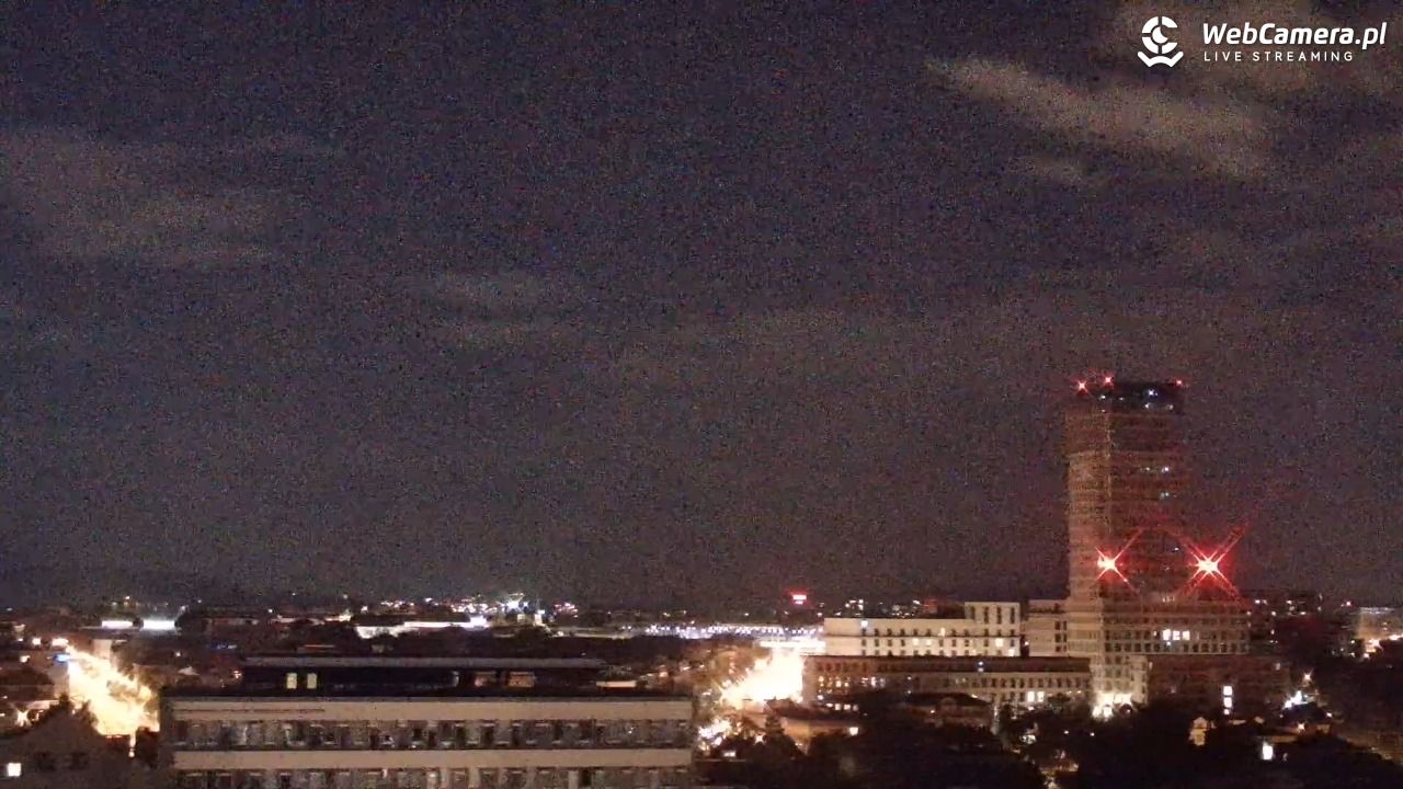 Kraków - panorama miasta - 18 październik 2025, 22:43