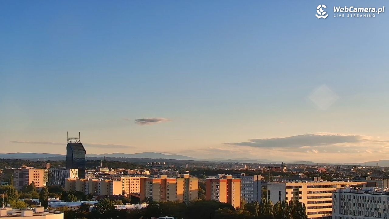 Kraków - panorama miasta - 22 sierpień 2026, 18:57