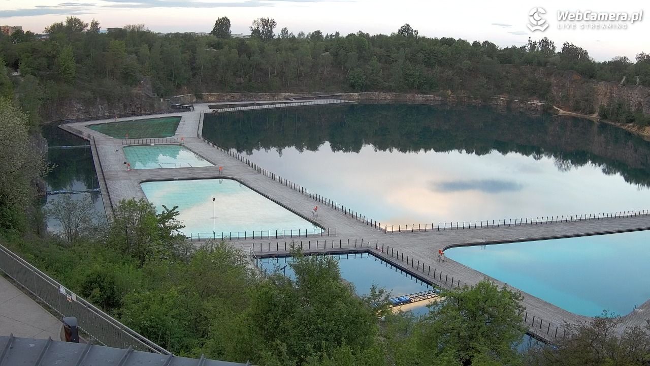 Zakrzówek Kraków - widok na baseny NOWOŚĆ - 06 maj 2026, 05:20