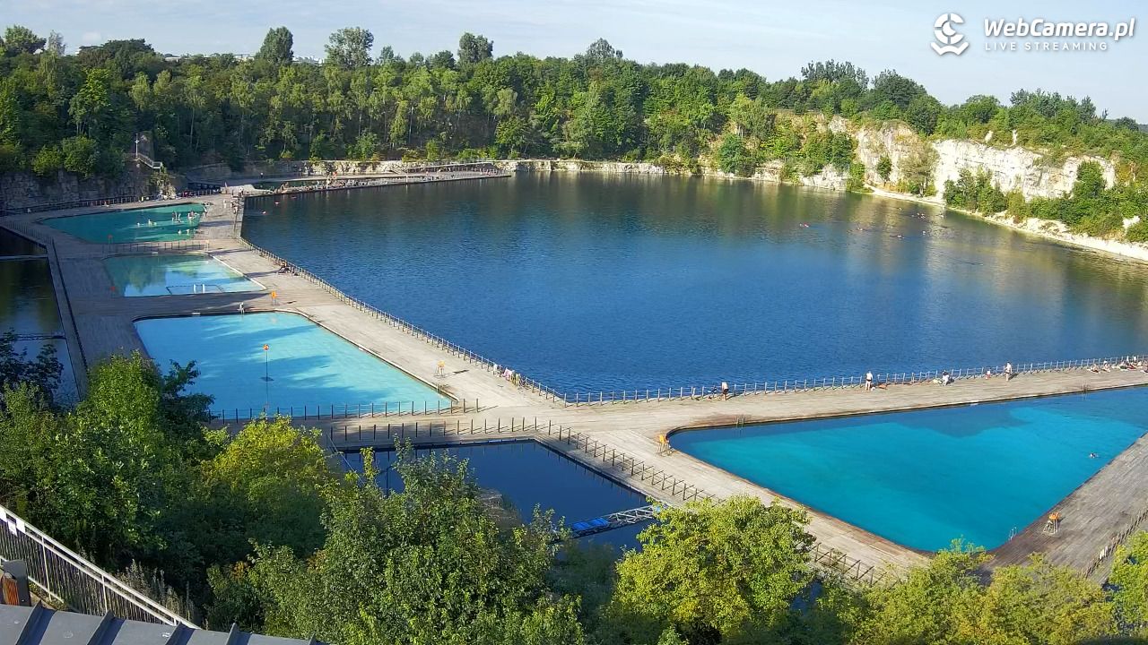 Zakrzówek Kraków - widok na baseny NOWOŚĆ - 01 sierpień 2025, 07:49