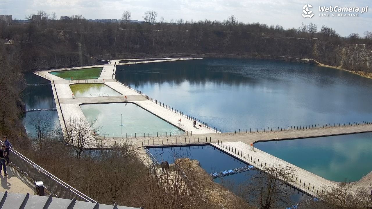 Zakrzówek Kraków - widok na baseny NOWOŚĆ - 19 marzec 2026, 12:50