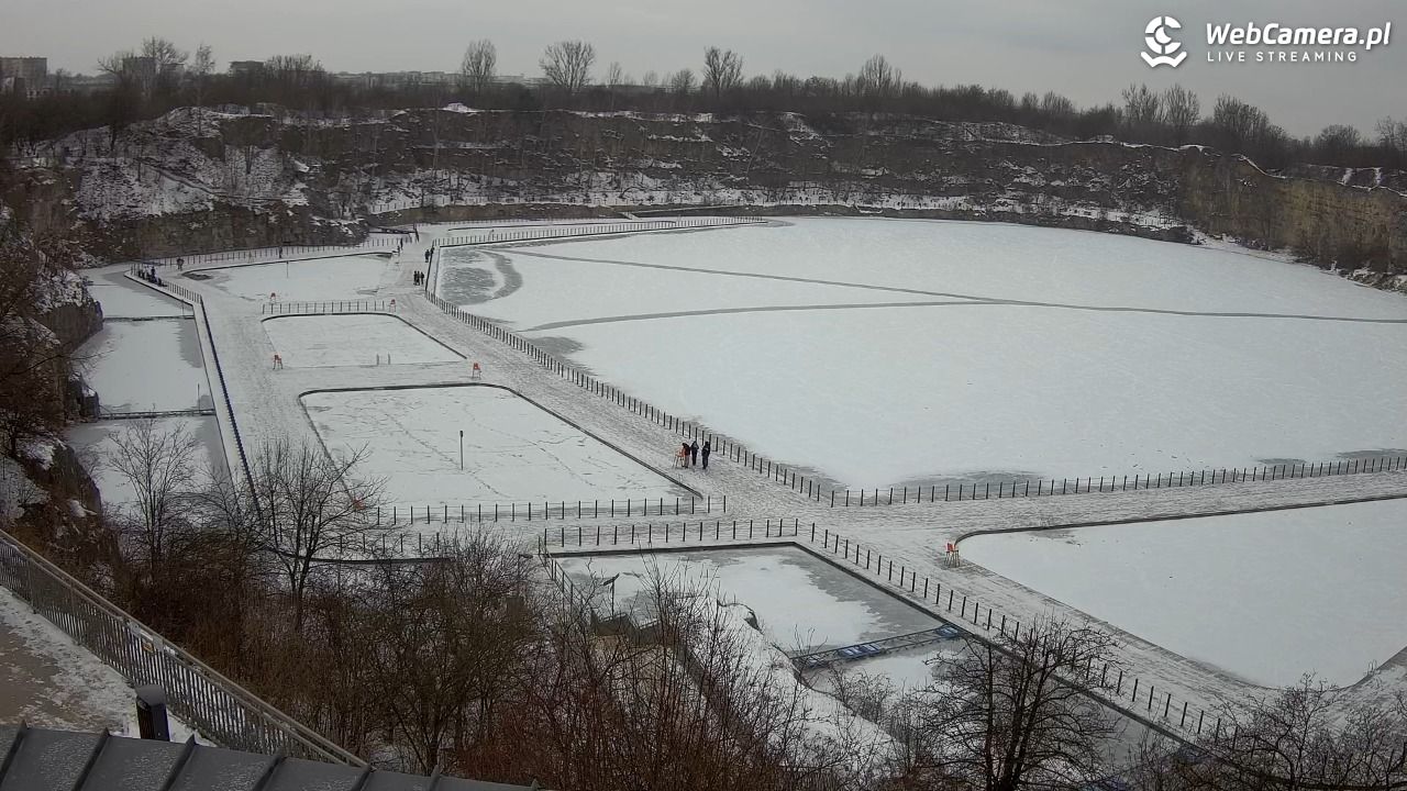Zakrzówek Kraków - widok na baseny NOWOŚĆ - 01 luty 2026, 10:18