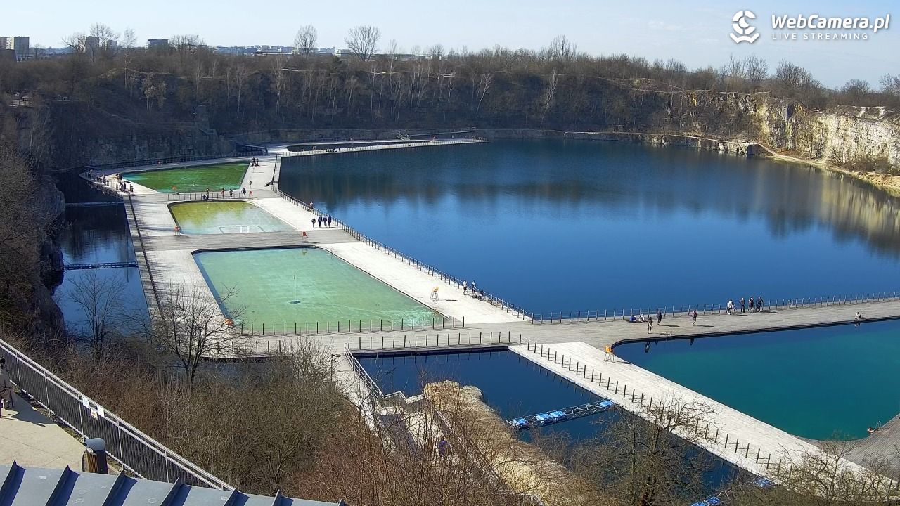 Zakrzówek Kraków - widok na baseny NOWOŚĆ - 15 marzec 2026, 09:54