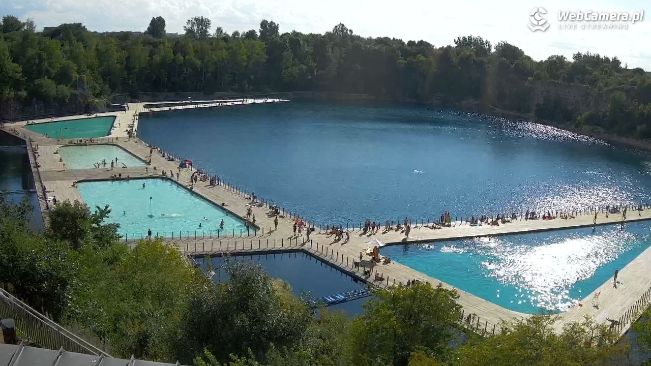 Zakrzówek Kraków - widok na baseny NOWOŚĆ - 31 lipiec 2025, 16:35