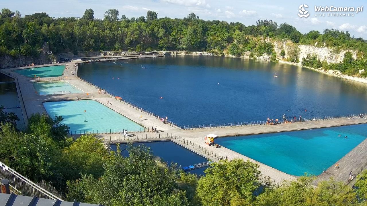 Zakrzówek Kraków - widok na baseny NOWOŚĆ - 01 sierpień 2025, 08:19