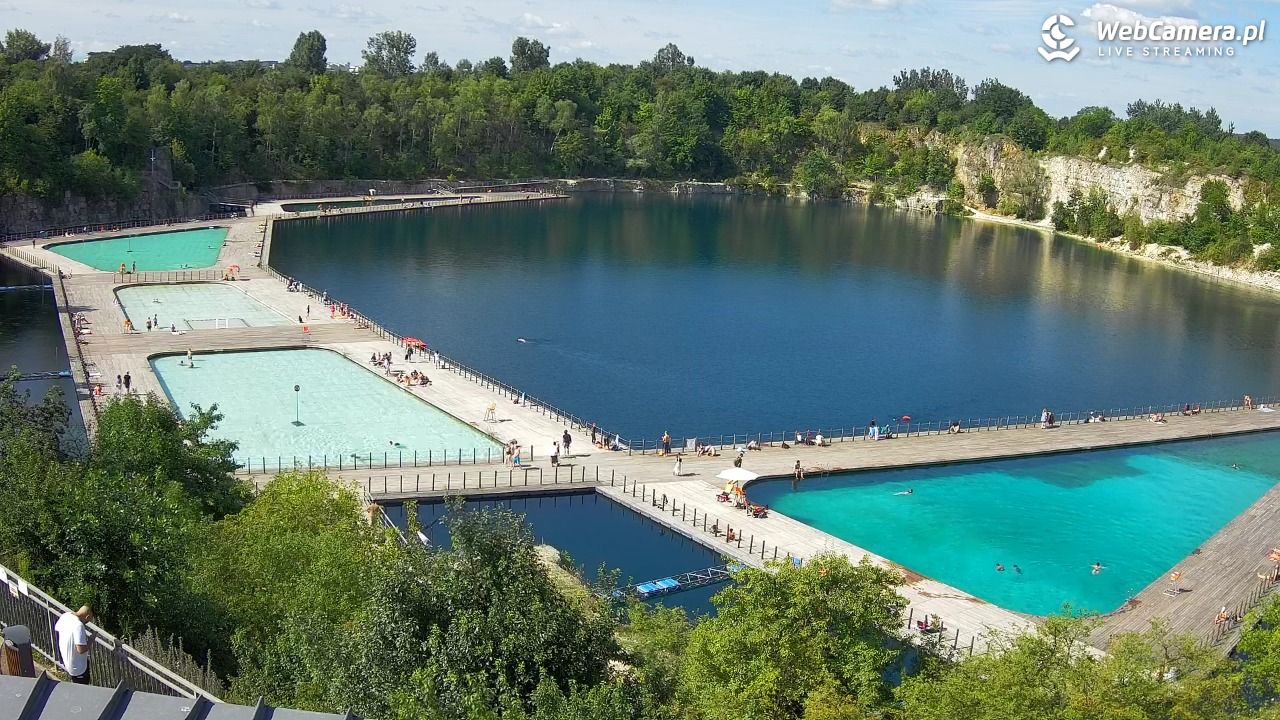 Zakrzówek Kraków - widok na baseny NOWOŚĆ - 01 sierpień 2025, 10:05