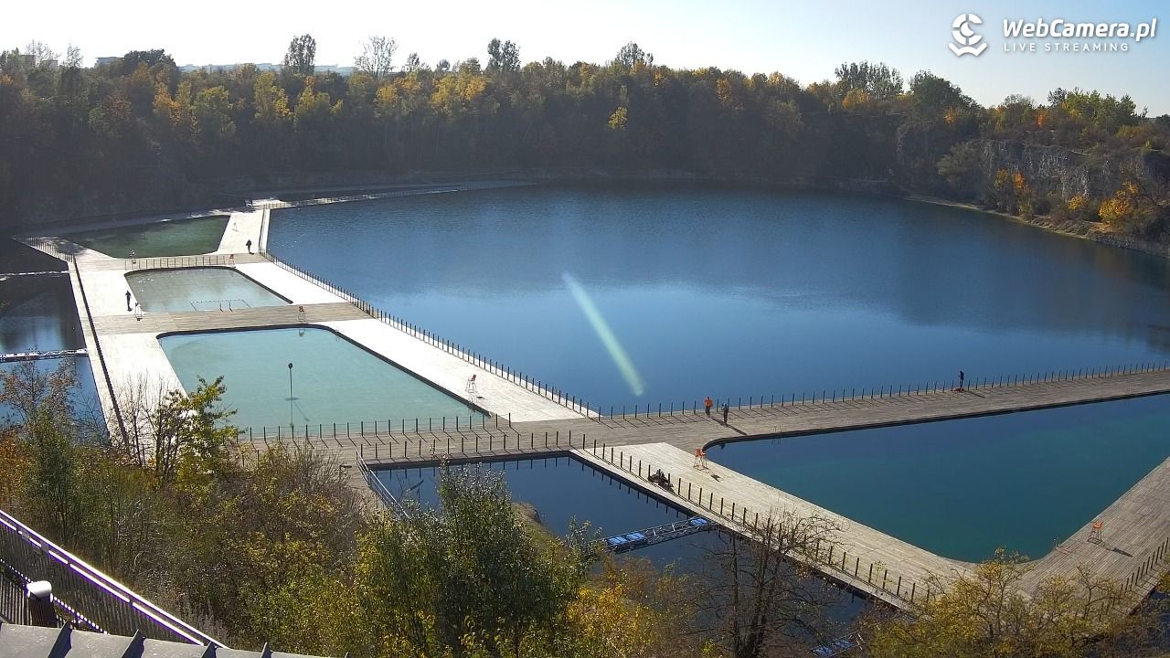 Zakrzówek Kraków - widok na baseny NOWOŚĆ - 20 październik 2025, 14:01