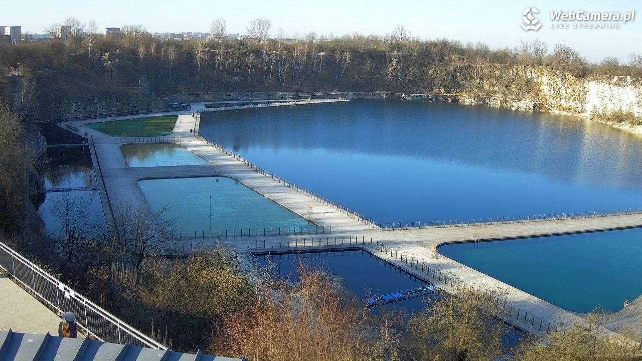 Zakrzówek Kraków - widok na baseny NOWOŚĆ - 15 marzec 2026, 08:05