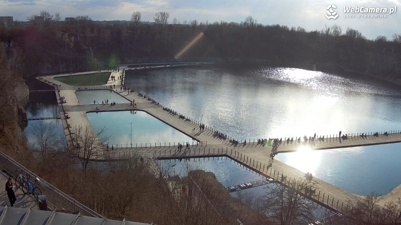 Zakrzówek Kraków - widok na baseny NOWOŚĆ - 15 marzec 2026, 15:47