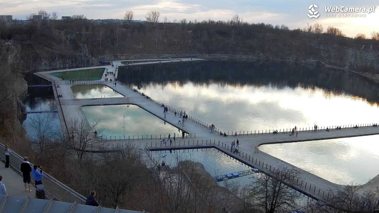 Zakrzówek Kraków - widok na baseny NOWOŚĆ - 15 marzec 2026, 16:59