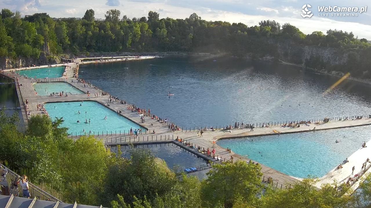 Zakrzówek Kraków - widok na baseny NOWOŚĆ - 30 lipiec 2025, 18:47