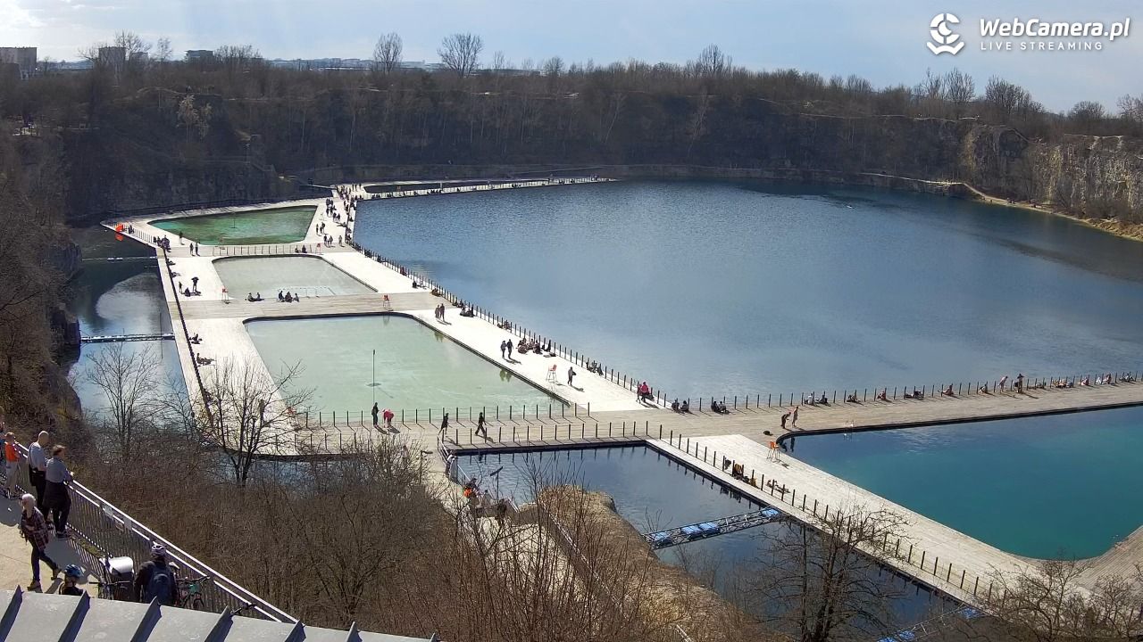 Zakrzówek Kraków - widok na baseny NOWOŚĆ - 15 marzec 2026, 12:43
