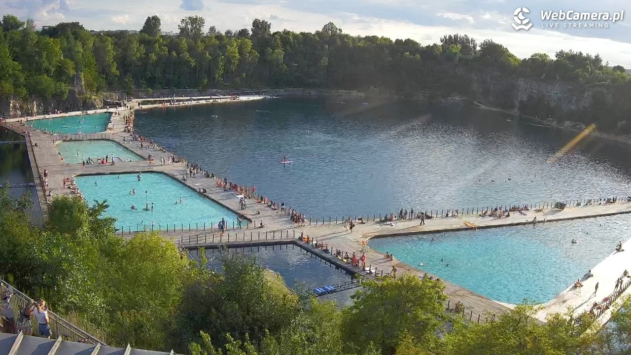 Zakrzówek Kraków - widok na baseny NOWOŚĆ - 30 lipiec 2025, 18:47