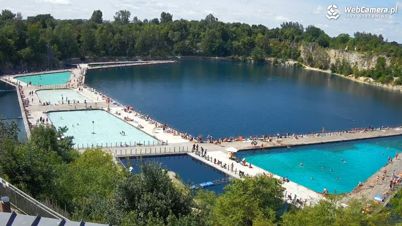 Zakrzówek Kraków - widok na baseny NOWOŚĆ - 01 sierpień 2025, 11:39