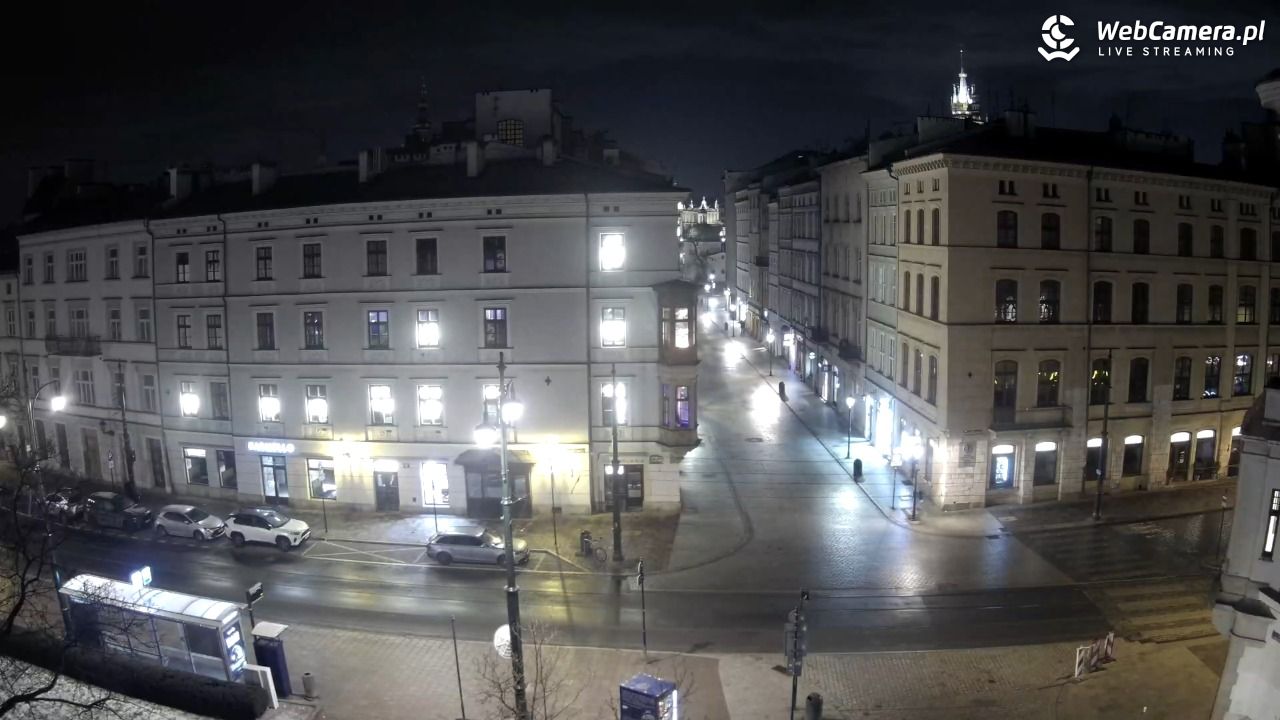 Kraków - Plac Wszystkich Świętych - 10 luty 2026, 03:22