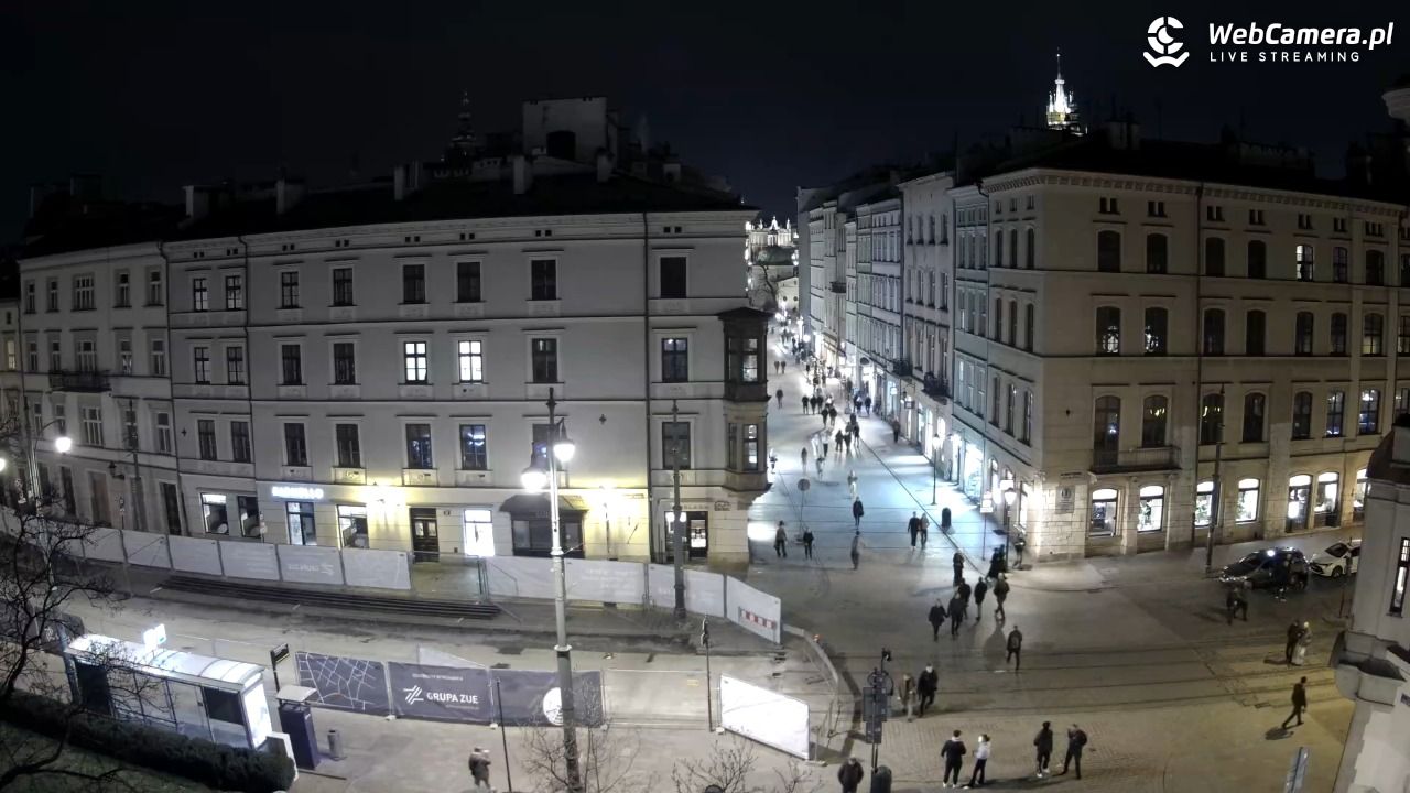 Kraków - Plac Wszystkich Świętych - 27 marzec 2025, 21:27
