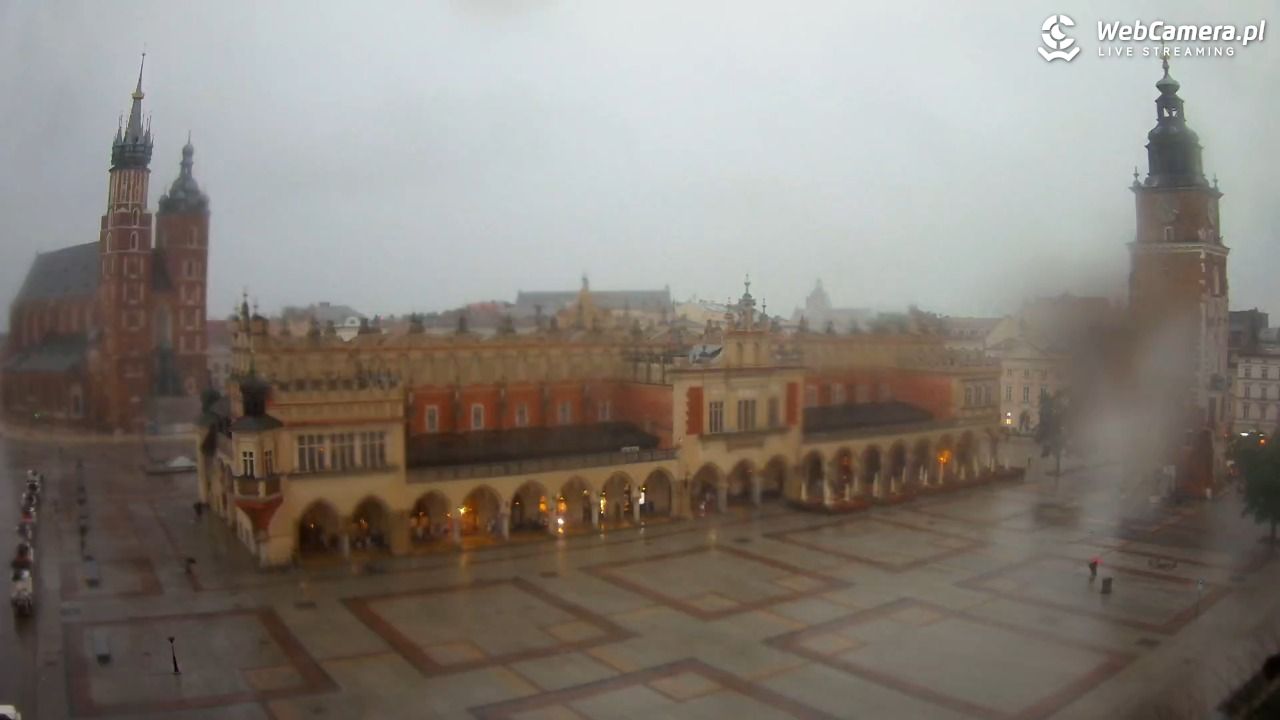Kraków - widok na Rynek Główny - 19 lipiec 2026, 17:22