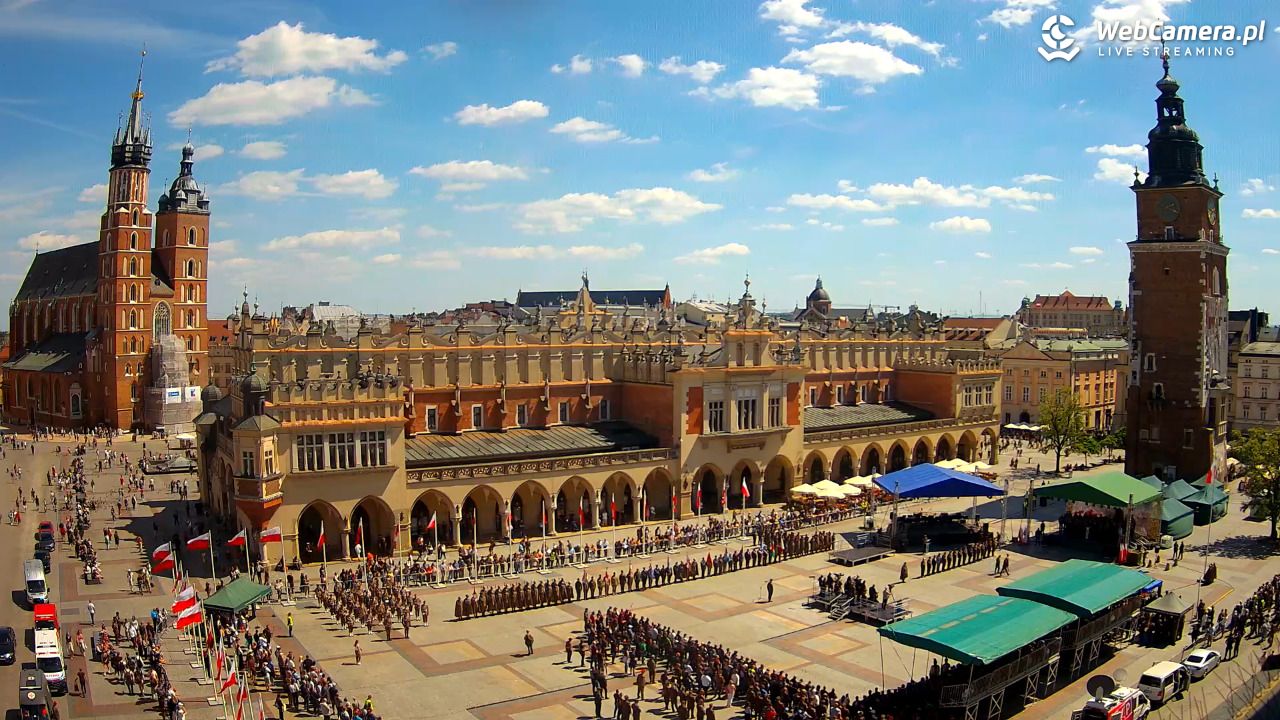 Kraków - widok na Rynek Główny - 29 maj 2026, 14:22