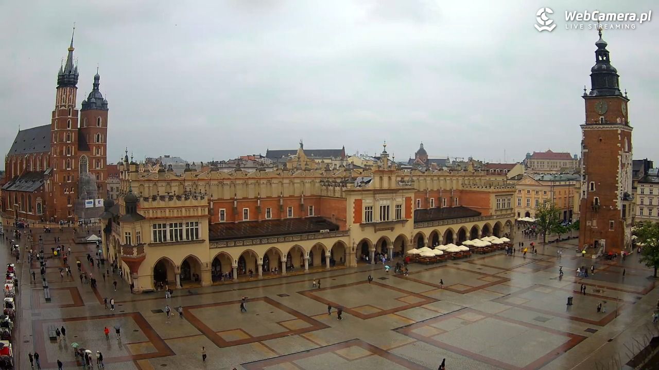 Kraków - widok na Rynek Główny - 30 maj 2026, 12:35