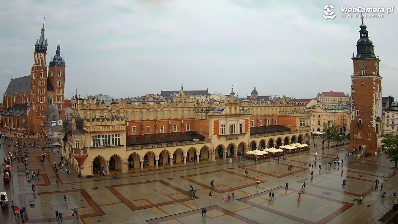 Kraków - widok na Rynek Główny - 30 maj 2026, 13:23